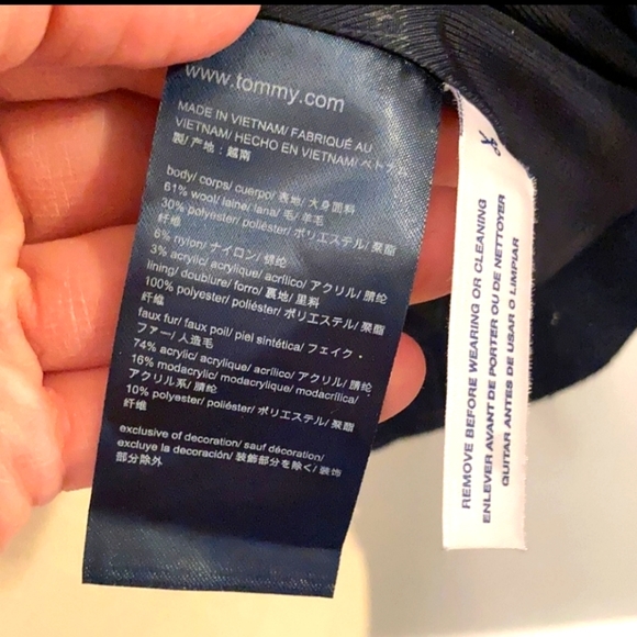 Tommy Hilfiger Faux Fur Wool Vest - Picture 4 of 5